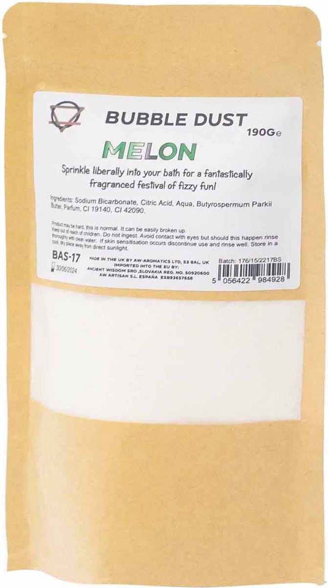 Bruisbal - Badpoeder - Meloen - 190 gram - Bruispoeder - Bad Bomb