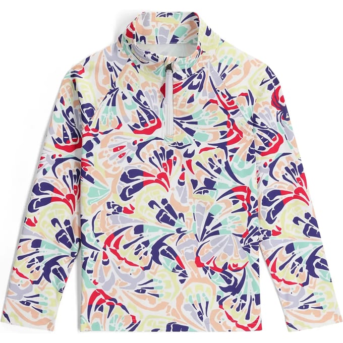 Fleece 1/2 rits voor meisjes Spyder Reflect