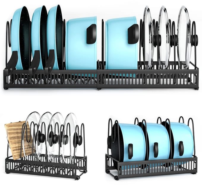 Allecto - Pot Holder - Pot Organiser - Voorraadbesparend - 10 Pot