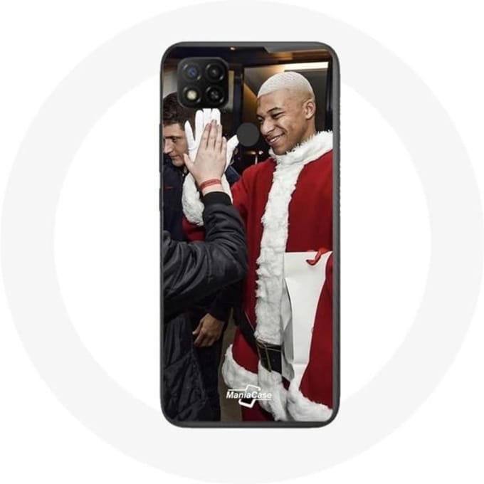 Coque pour Xiaomi Redmi 9C Mbappé Foot Joyeux noël