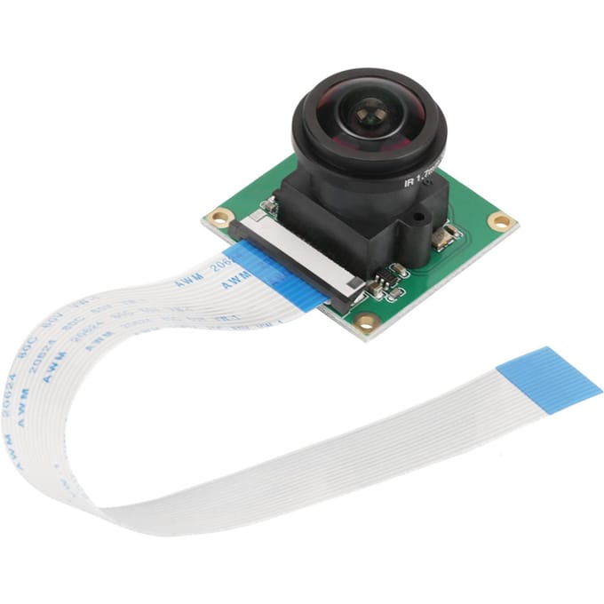 1pc 5MP High Definition Camera Module Board Wide Angle 175 degrees  For Raspberry Pi B 3 2 black