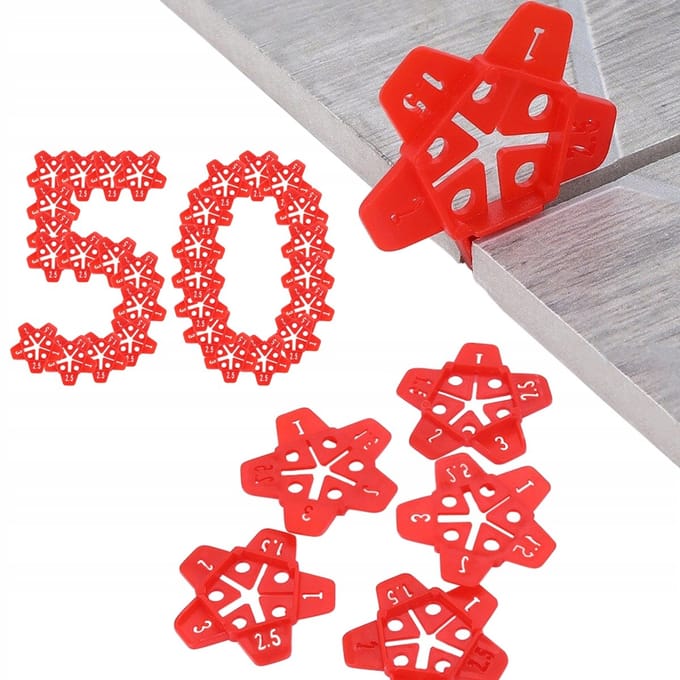 50x Stervormige Tegeldistantiërs voor Perfecte Voegen