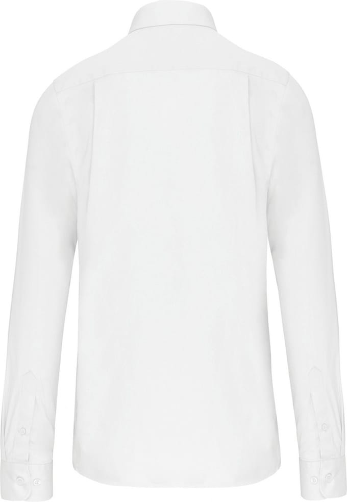 Kariban Heren poplin overhemd lange mouwen K541 - White - M