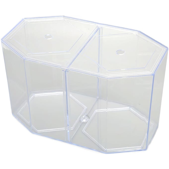 Aquarium Vis Kweekbak Multifunctioneel Transparant Achthoekige Vis Isolatiebak voor Vis Kweek white