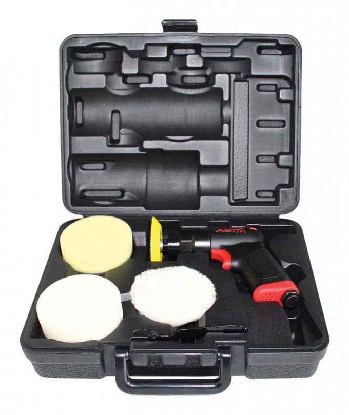pneumatische polijstmachine 76mm - poetsmachine - poets set - asta