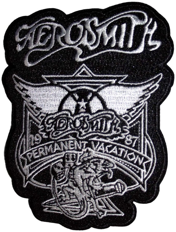 Aerosmith - Permanent Vacation Patch - Zwart