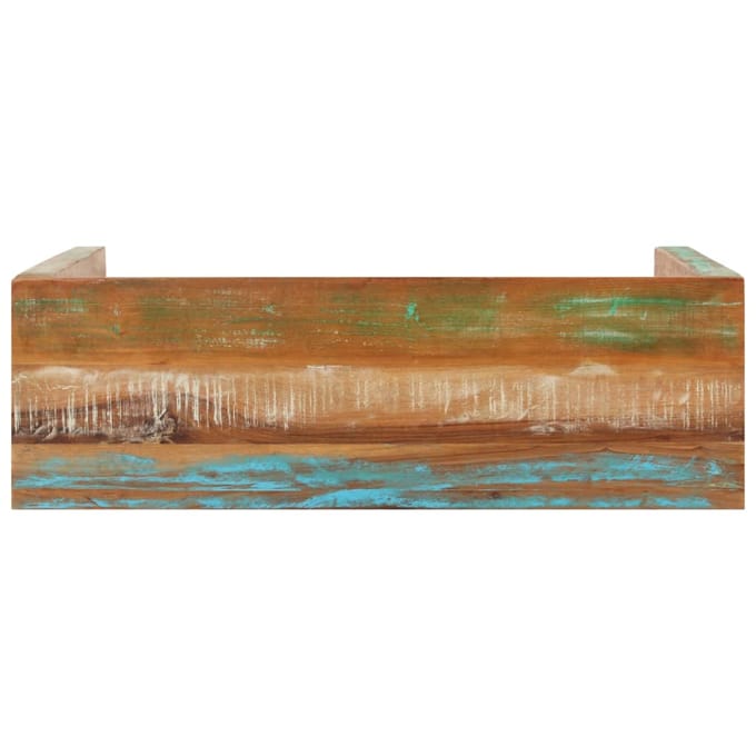 vidaXL - Wandtafel - 110x35x76 - cm - massief - gerecycled - hout