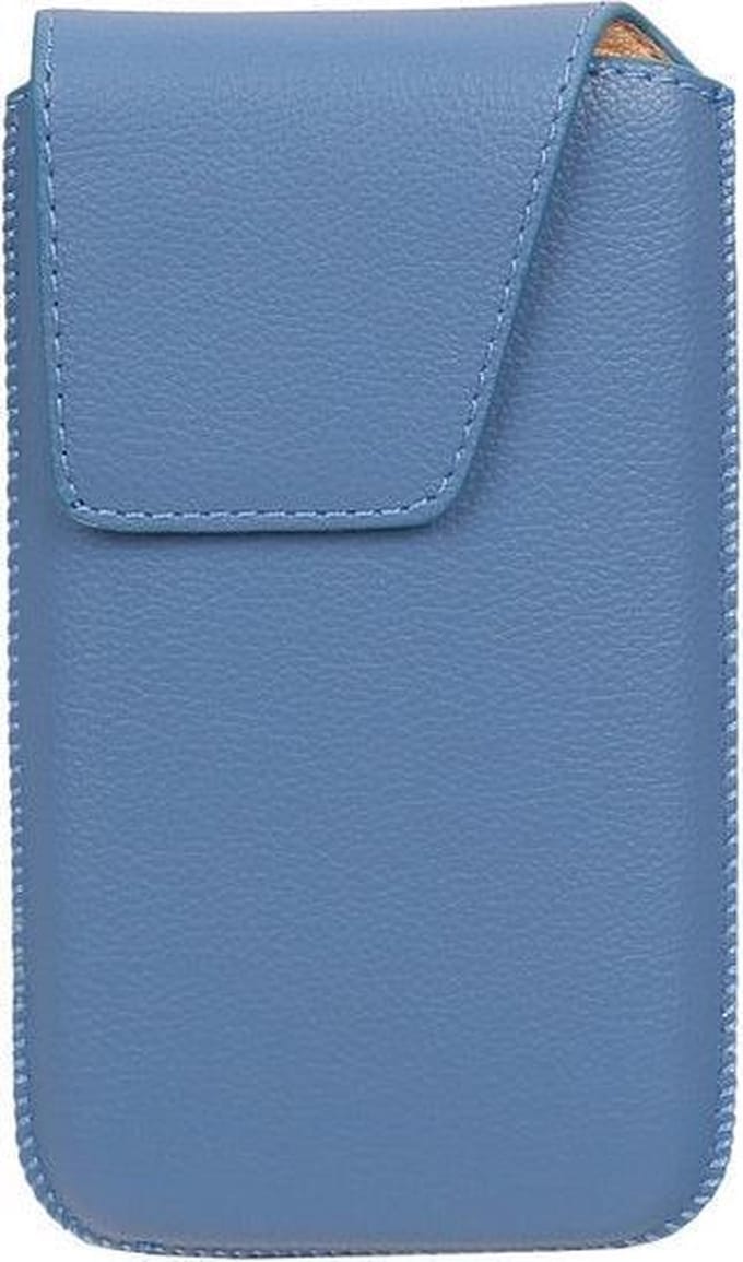 Samsung Galaxy S2/S2 Plus i9100 - Leder look insteekhoes/pouch Model 1 - Blauw S