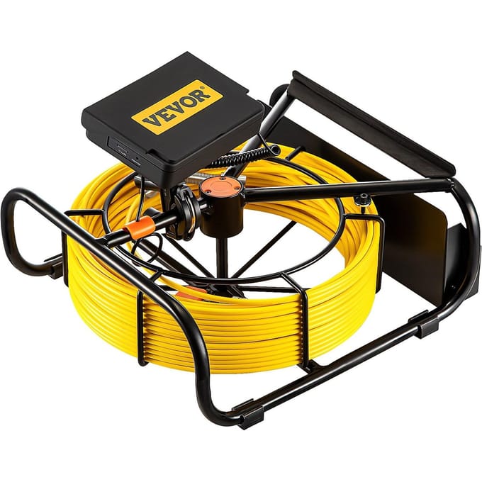 Rioolcamera 50m 4,3-inch Kanalisatiecamera met 6 Verstelbare LED's 16GB Kaart