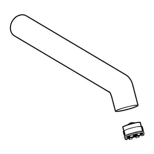 Hansadesigno replacement spout complete 20 cm, from 2009, 59913441