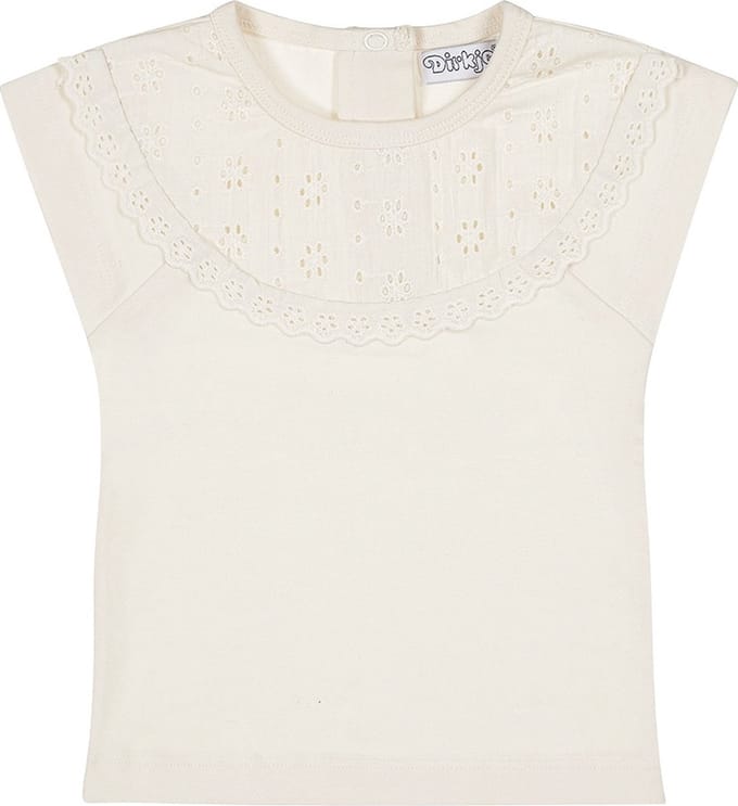 Dirkje Meisjes T-shirt - Off white