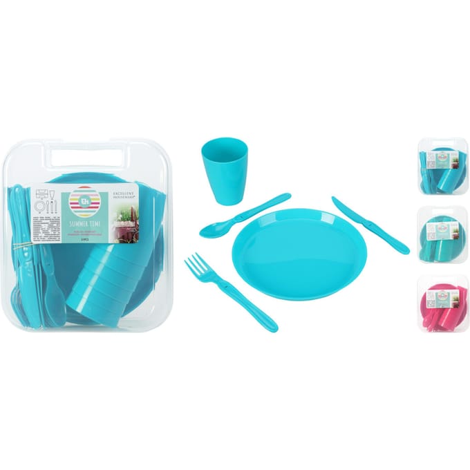 Picknickset 6-persoons - 31 delig - Willekeurige kleur