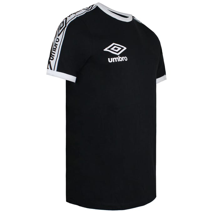 Umbro Ringer Heren Zwart/Wit T-Shirt