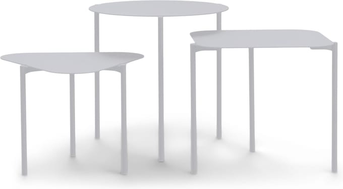 Spinder Design bijzettafel Do-Re-Mi - Grijs - Set van 3 - Staal