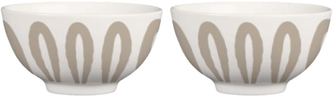 Gusta - Noodle kom - Ø15x7,5cm - Set van 2 - incl. stokjes