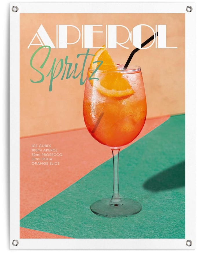 Tuinposter Aperol Spritz - 80 x 60 - Canvas - REINDERS