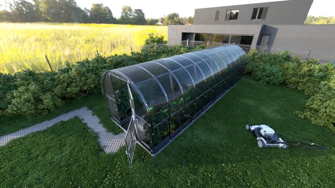 KLASIKA ARCH Tuinkas - 3 x 8 m (24 m²) - 4 mm Dikte - Kweekkas - Polycarbonaat afdekking