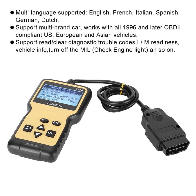 MINI OBD2 Auto Scanner Codelezer Auto Check Engine Foutdiagnose Tool beige