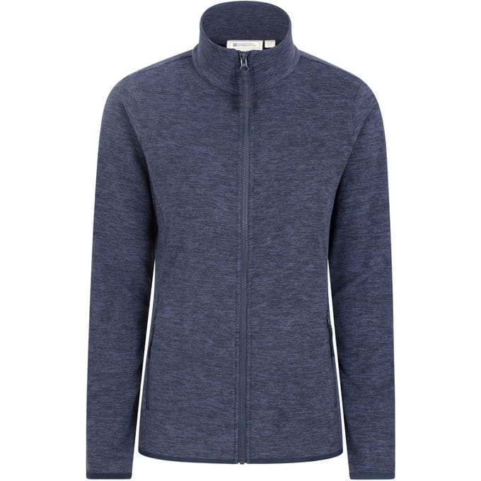 Mountain Warehouse Dames/Dames Snowdon II Melange Full Zip Fleecejack (Donkerblauw)