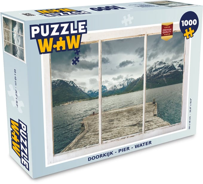 Puzzel Doorkijk - Steiger - Water - Legpuzzel - Puzzel 1000 stukjes volwassenen
