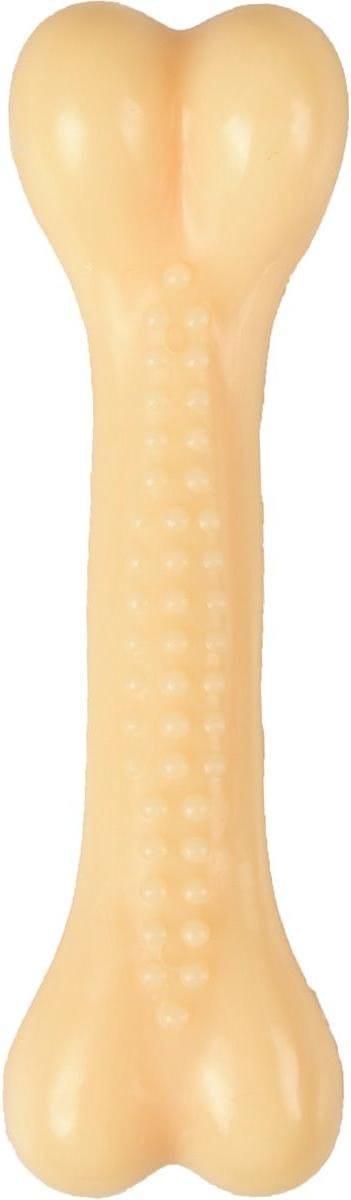 Flamingo - Hondenspeelgoed Nylon Boney Vanille - Crème - M - 15 x 4.5 x 4 cm