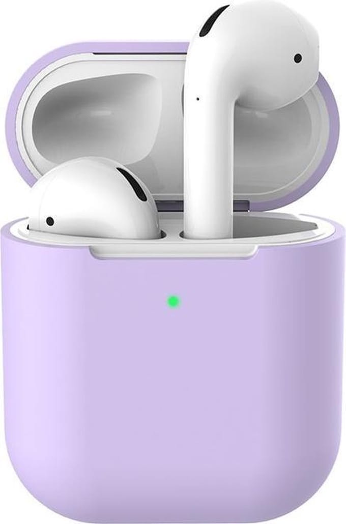 Siliconen case | geschikt voor airpods | pastel paars