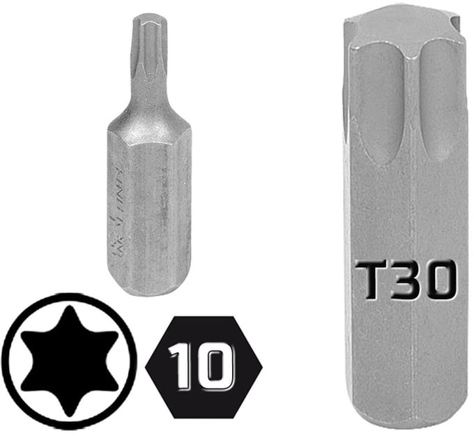 King Tony Torx Bit T30 x 36mm 10mm Zeskant 1/2"