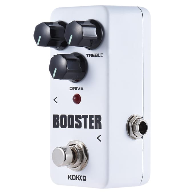 KOKKO FBS2 Mini-boosterpedaal Draagbaar 2-bands EQ gitaareffectpedaal black