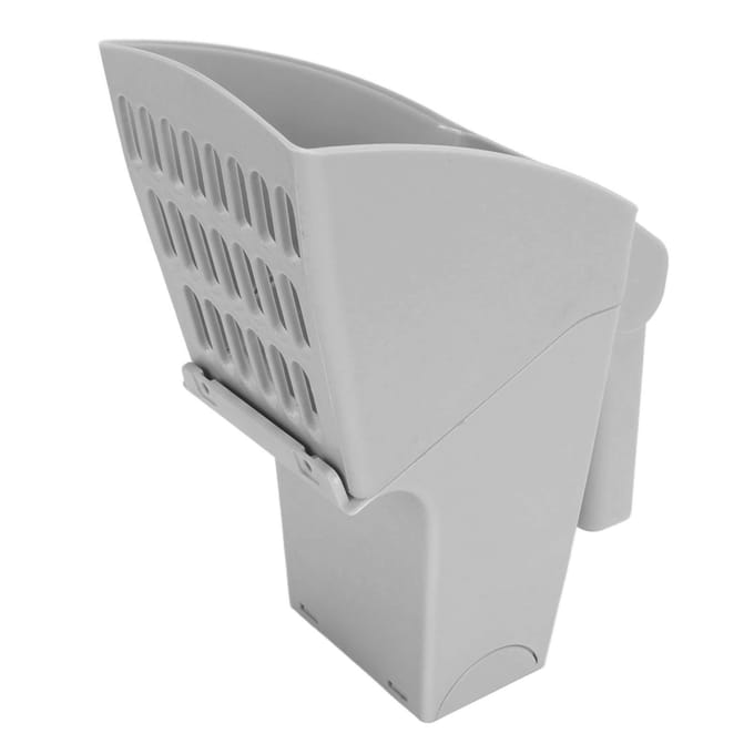 Pelle à Litière pour Chat Multifonctionnelle Pelle à Litière pour Chat en PP avec Sacs pour Système de Pelle à Tamis à Litière Gris gris