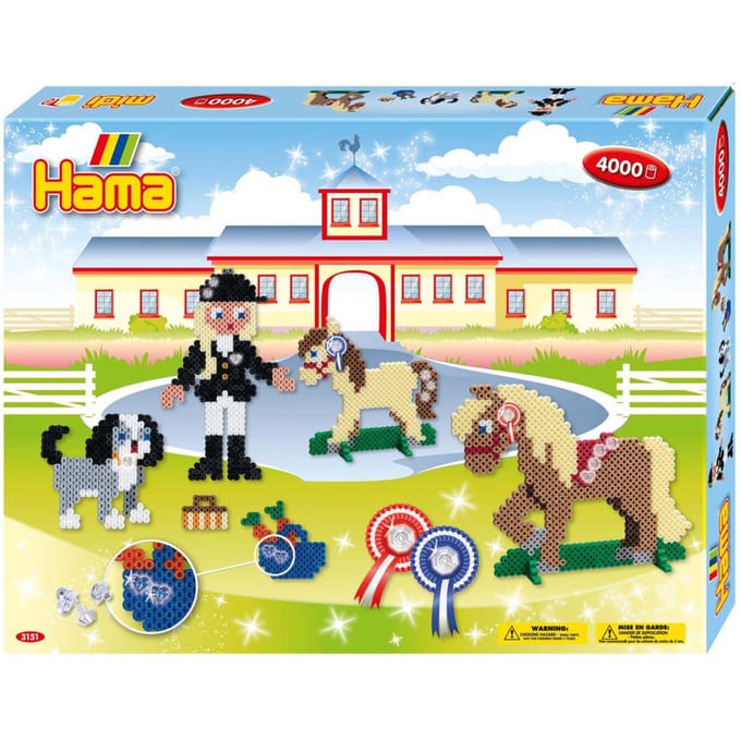 Hama - Strijkkralen Set - Paardenrijschool Thema
