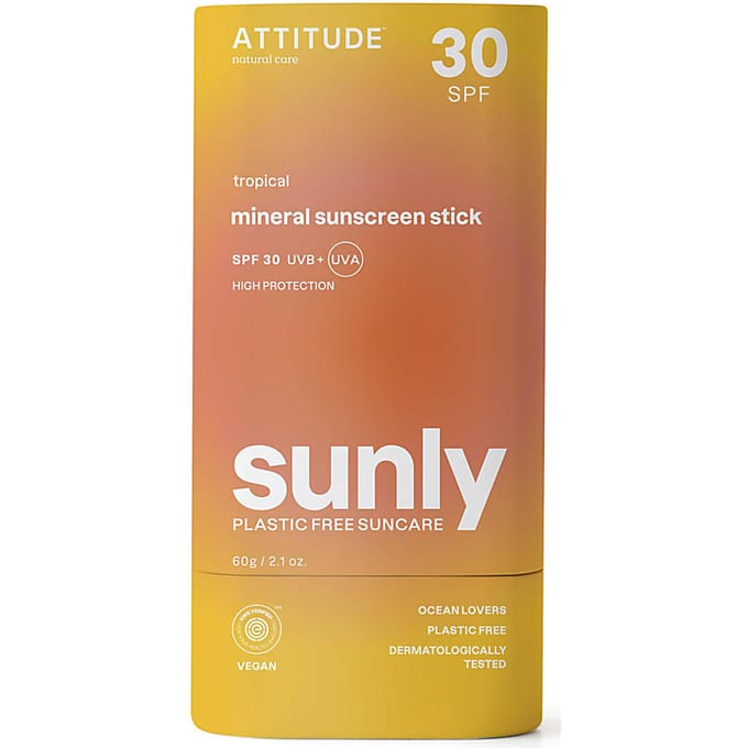 Attitude Sunly Zonnebrandstick SPF30 Tropisch - 60 gr