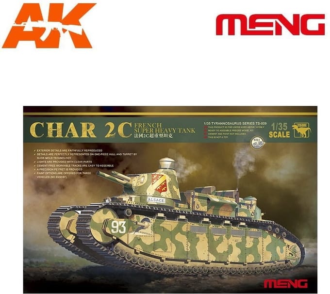 French super heavy tank Char 2C - Scale 1/35 - Meng Models - MM TS-009
