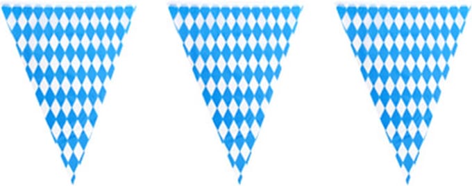 Vlaggenlijn blauw wit Oktoberfest