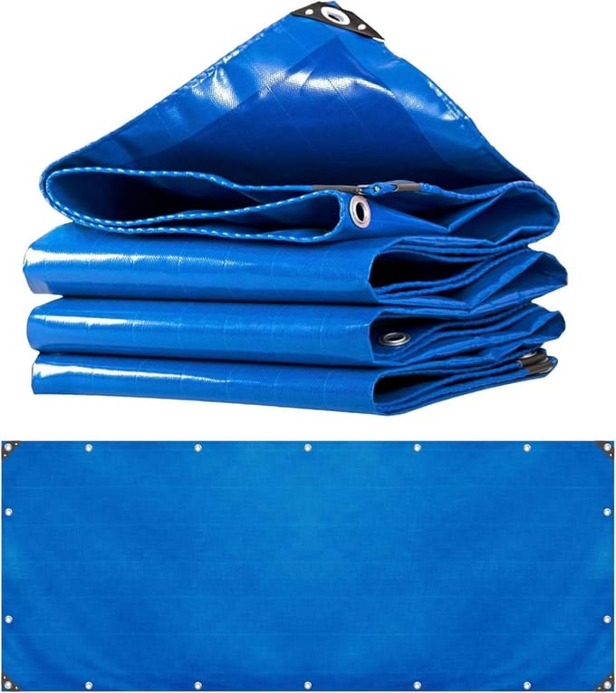 Dekzeil - Afdekzeil Tarp - Bescherming Buiten - Scheurbestendig PVC - 1x4 m - Blauw