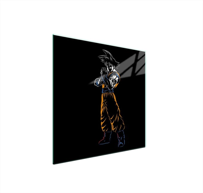 TMK ArtDeko - Glazen Beschermplaat 50x52 cm - Hartglas - Anime Design