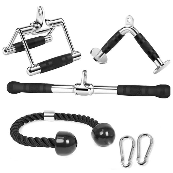 Appareil de traction pour triceps, traction haute, courte distance, machine à câble pour salle de sport à domicile gray
