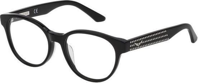 Ladies'Spectacle frame Zadig & Voltaire VZV120S500700 Black (ø 50 mm)
