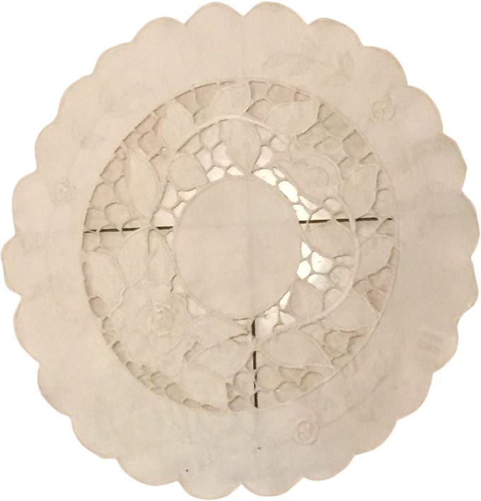 Siervolle Tafelkleed / Tafel Decoratie | Tafellaken / Versiering | 35x35 CM - Creme