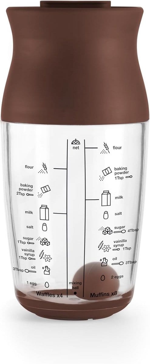 Shaker voor deeg, crêpes en pannenkoeken - 500 ml
