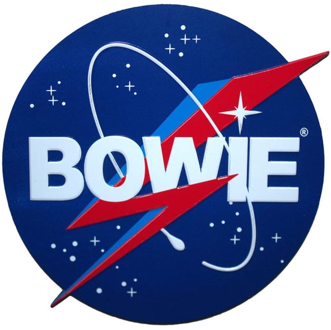 David Bowie - NASA Koelkastmagneet - Blauw
