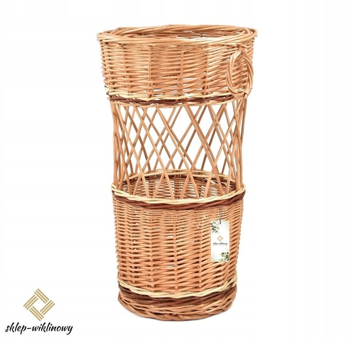Rieten Parapluhouder - 51 cm Hoog, 26 cm Diameter