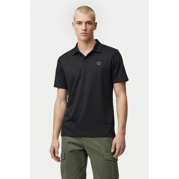 Arena Men's Poloshirt Solid Black-asphalt Größe: S | Poloshirts Outlet | Herren | Schwarz