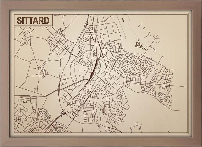 Decoratief Beeld - Houten Van Sittard - Hout - Bekroned - Bruin - 21 X 30 Cm