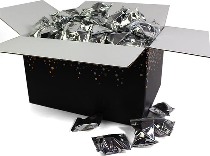Fortune Cookies - Gelukskoekjes - Uitdeeldoos - 100 stuks - Zilver