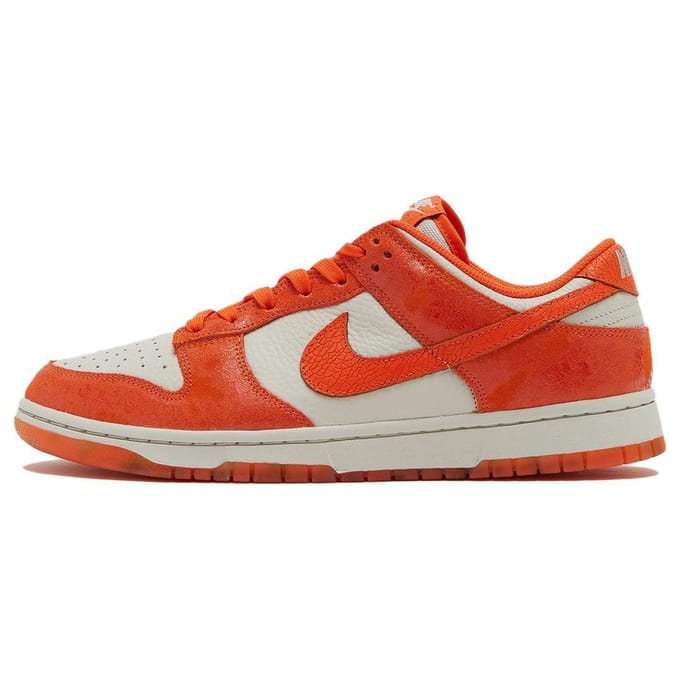 Nike Dunk Low Cracked Orange Dames Sneakers Light-Bone Safety-Orange Laser-Orange FN7773-001 42.5 red