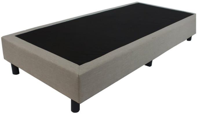 Nessa® - 80x190 Boxspring Amsterdam - Crème - Beige Meubelstof