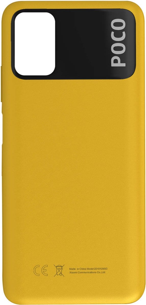 Xiaomi, Batterijdeksel Geschikt voor Xiaomi Poco M3 origineel Service Pack, Geel
