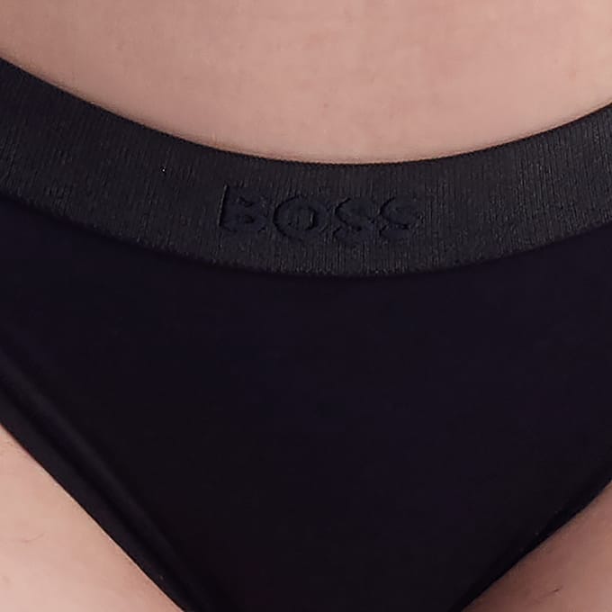 Vrouwen Elastische Katoenen Slip met Logo 50520399