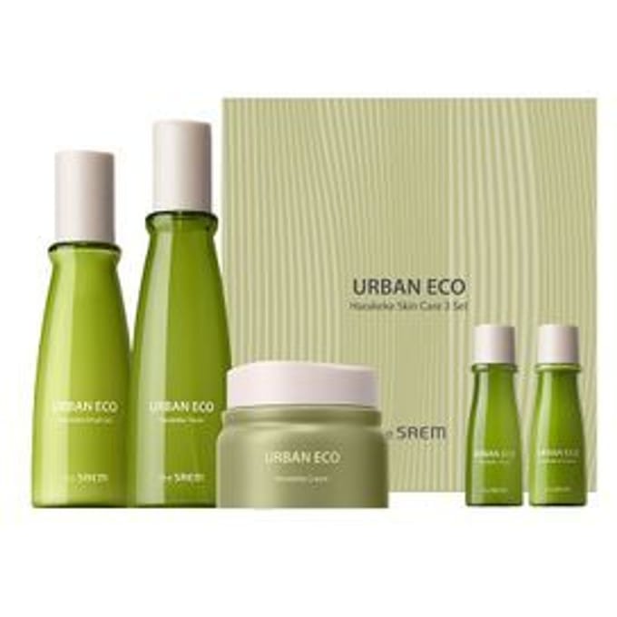 The Saem - Urban Eco Harakeke Deep Moisture Skin Care 3 Set beige