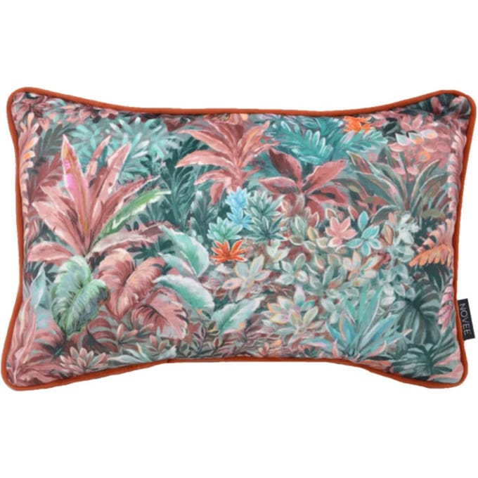 NOVÉE Sierkussen velvet jungle red | 30 x 50 cm | velvet/polyester